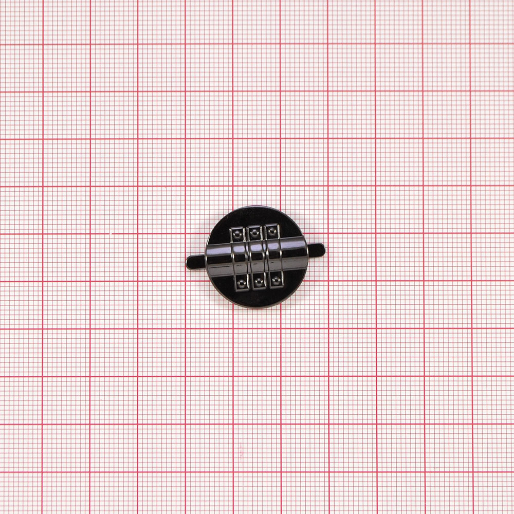 Краб металлический 20173 кругл. Засов BLACK NIKEL, шт . Крабы Металл Геометрия