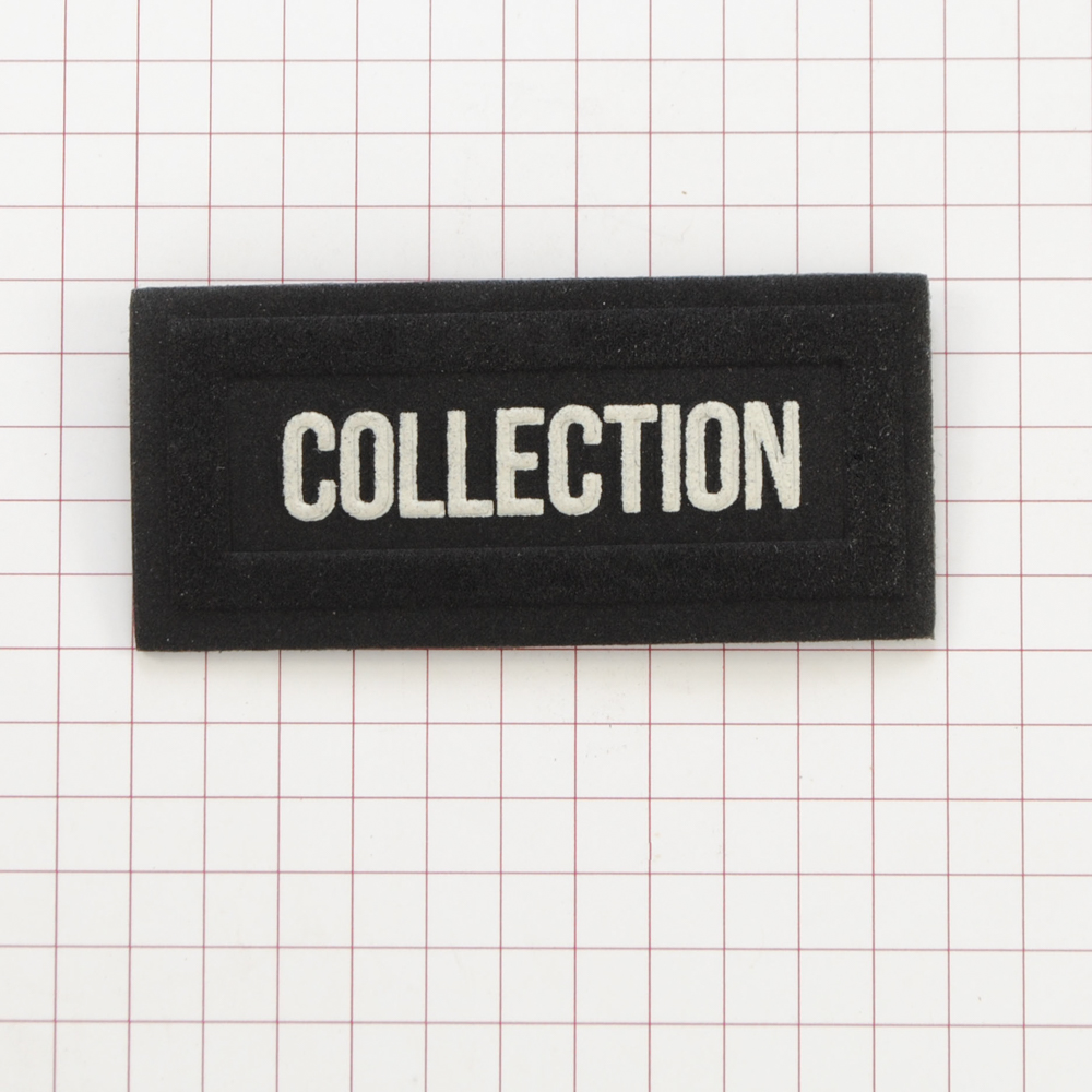 Лейба п/у Collection, 2,5*5,5см, черный, белый, шт. Лейба Кожзам