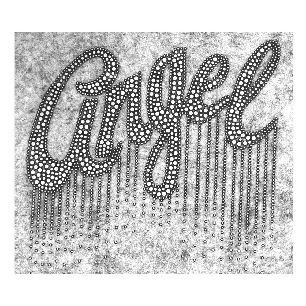 Термоаппликация резиновая Angel 10*9см черный, белый, шт. Термопереводки Резиновые, Термопленка