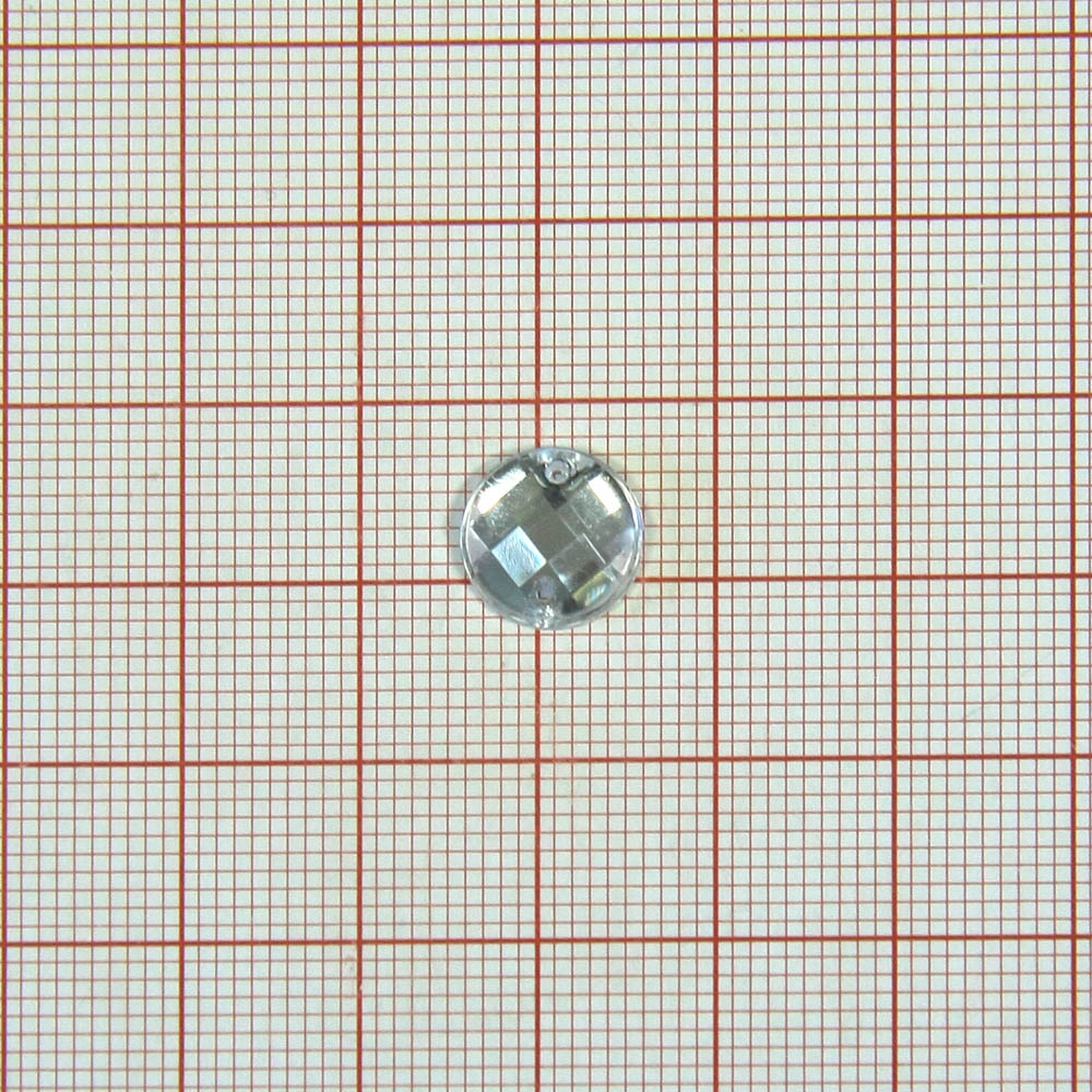 Стразы Д пришивн. круг 10мм бел.кристал 38, 1тыс.шт. Стразы пришивные