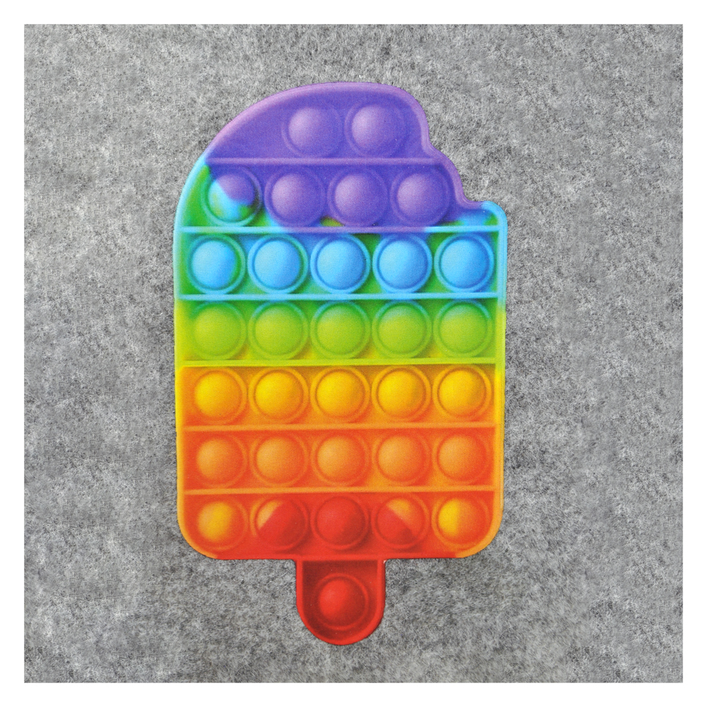 Термоаппликация Pop it (мороженое) большая 8,3*14см, шт. Термопереводки Детские