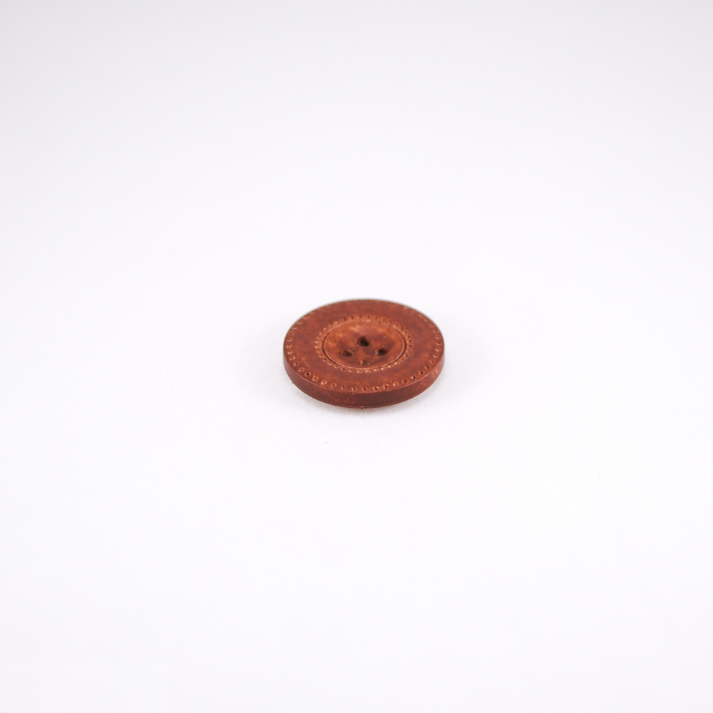 Пуговица ВР-35-40 коричневая. Пуговица пластмассовая
