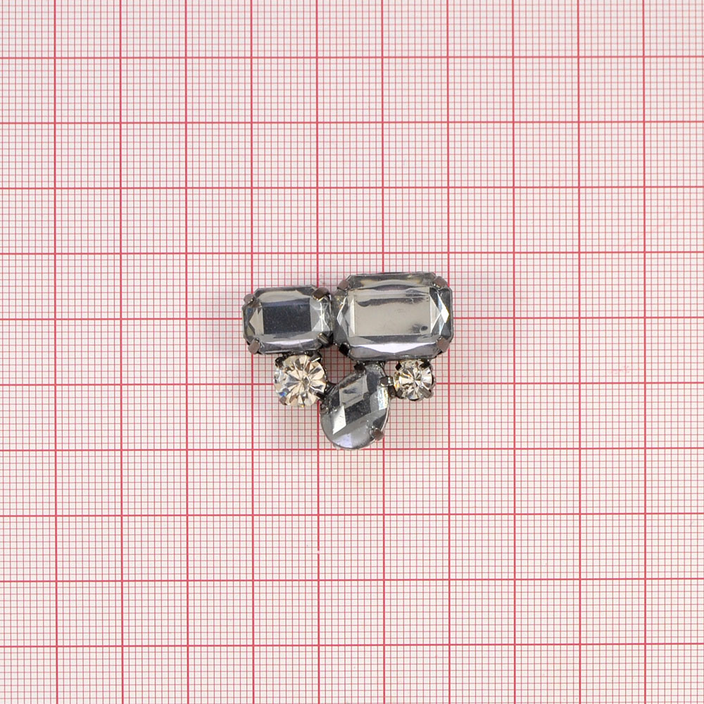 Краб металл HW-1307 краб NIKEL. Крабы Металл Геометрия Декор