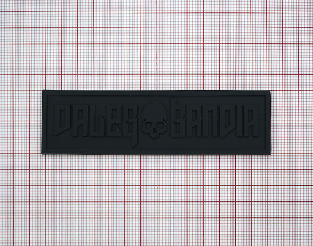 Лейба резиновая Dales Bandir Череп черная 14,5*4см. Лейба Резина