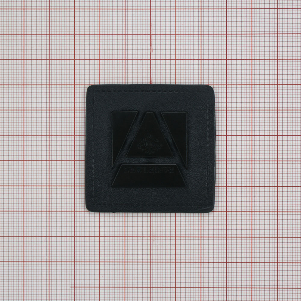 Лейба п/у и металл NEWLEISVE 5*5см черный. Лейба Кожзам