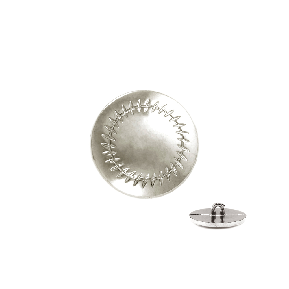 Пуговица TR-56 nik 25мм. Пуговица металлизированная