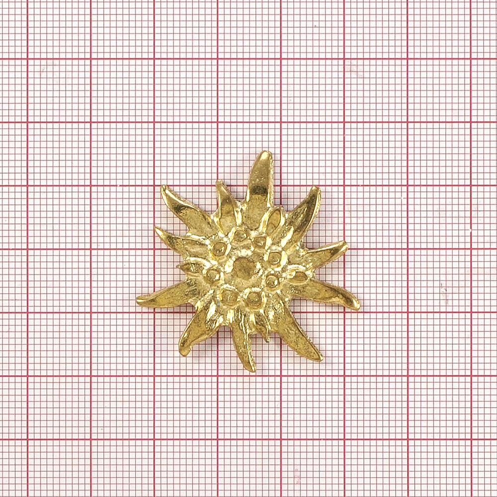 Пряжка №3427 звезда золотая. Украшения Металл