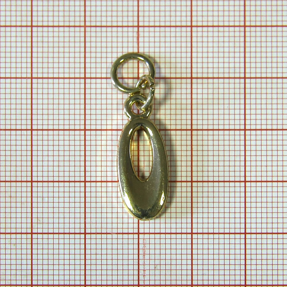 Подвеска металл HX- 020 Балетка овал, 32мм GOLD, шт. Подвески