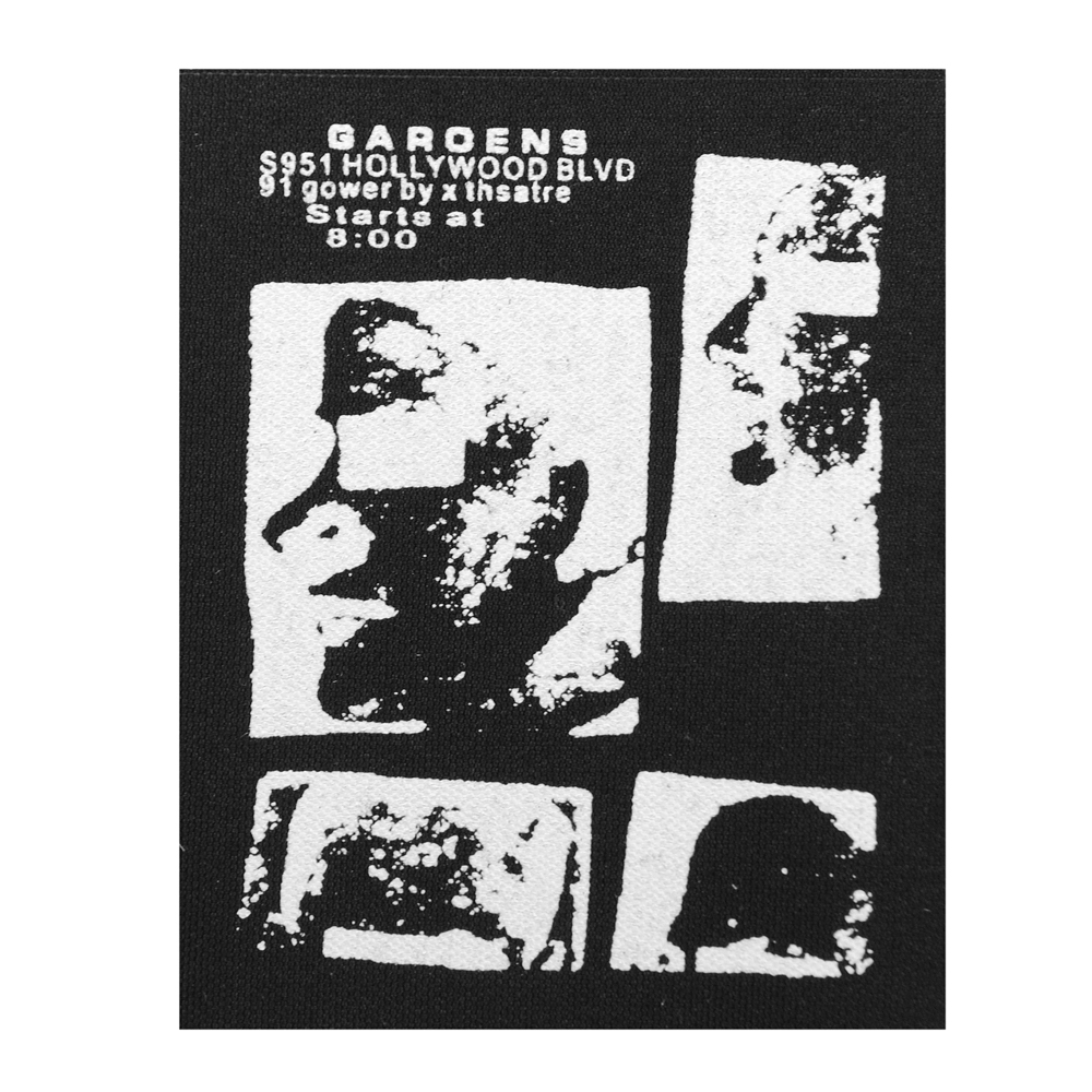 Нашивка тканевая Gardens Негатив 10,5*12,5см черно-белый, шт. Нашивка Вышивка, Ткань