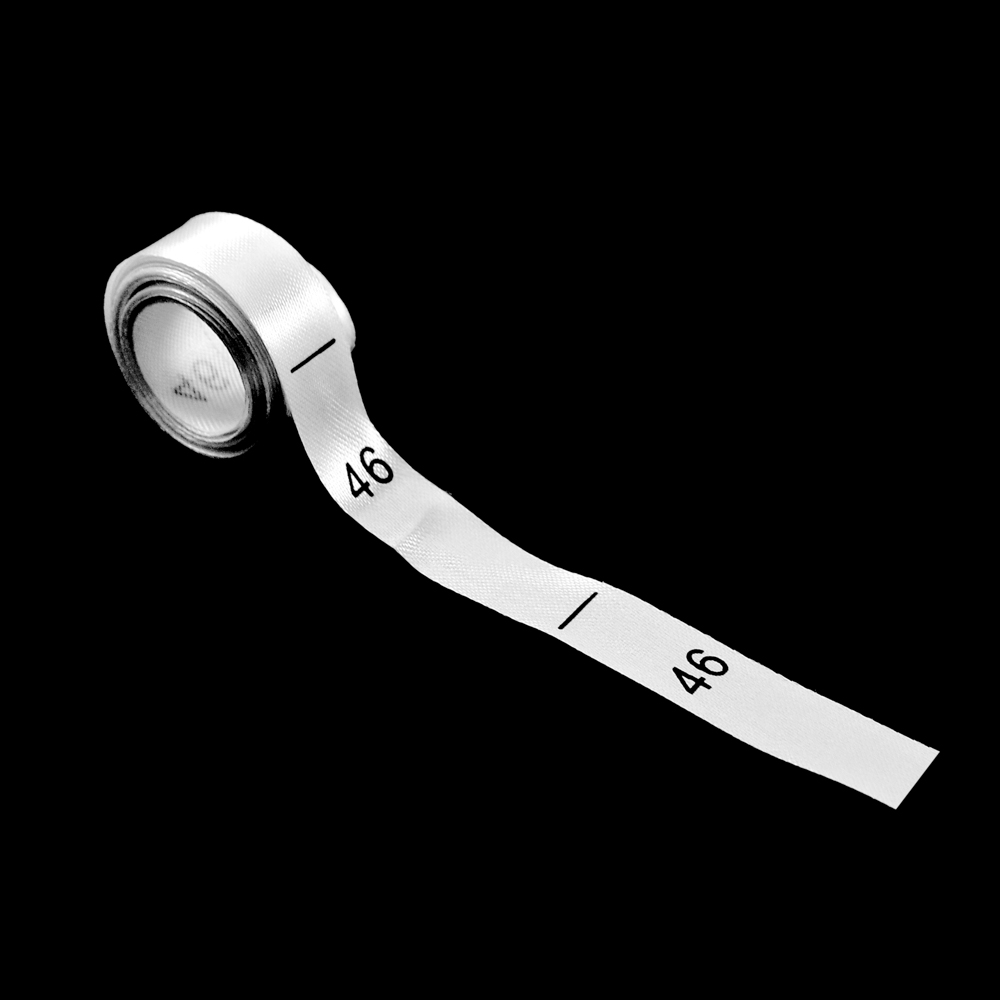 Размерник нейлон белый 46 /1250шт/, 50м. Размерник накатанный нейлон