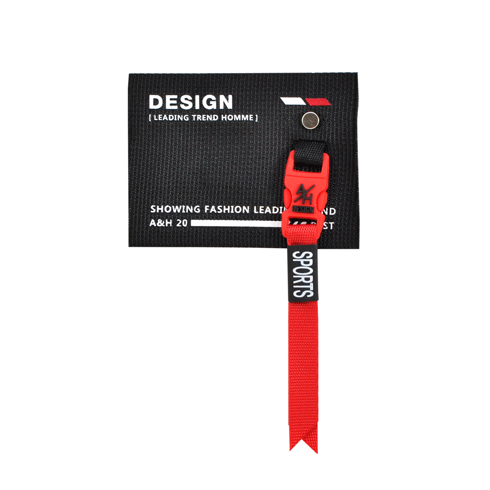 Лейба тканевая с подвеской DESIGN, 6*6см, черный, белый, красный, шт. Лейба Ткань