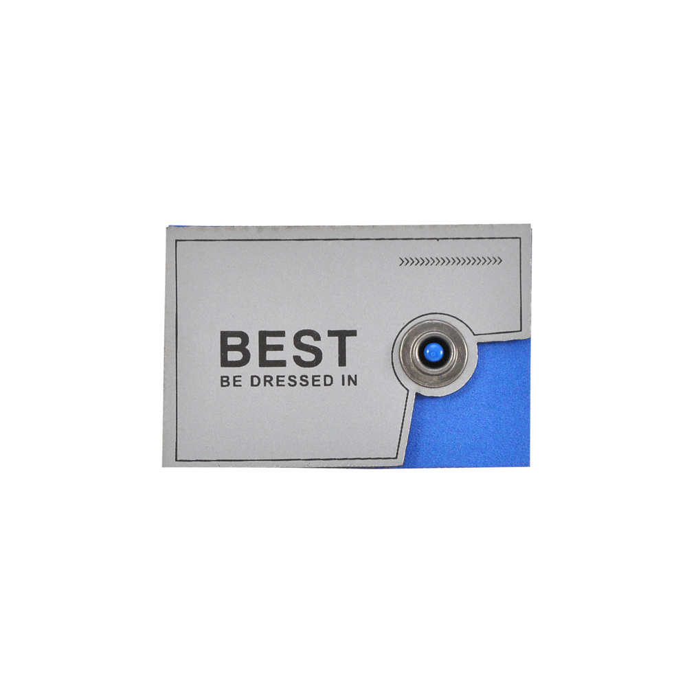 Лейба светоотражающая Go pro BEST, 4*6см, черный, синий, серебро, шт. Лейба Кожзам