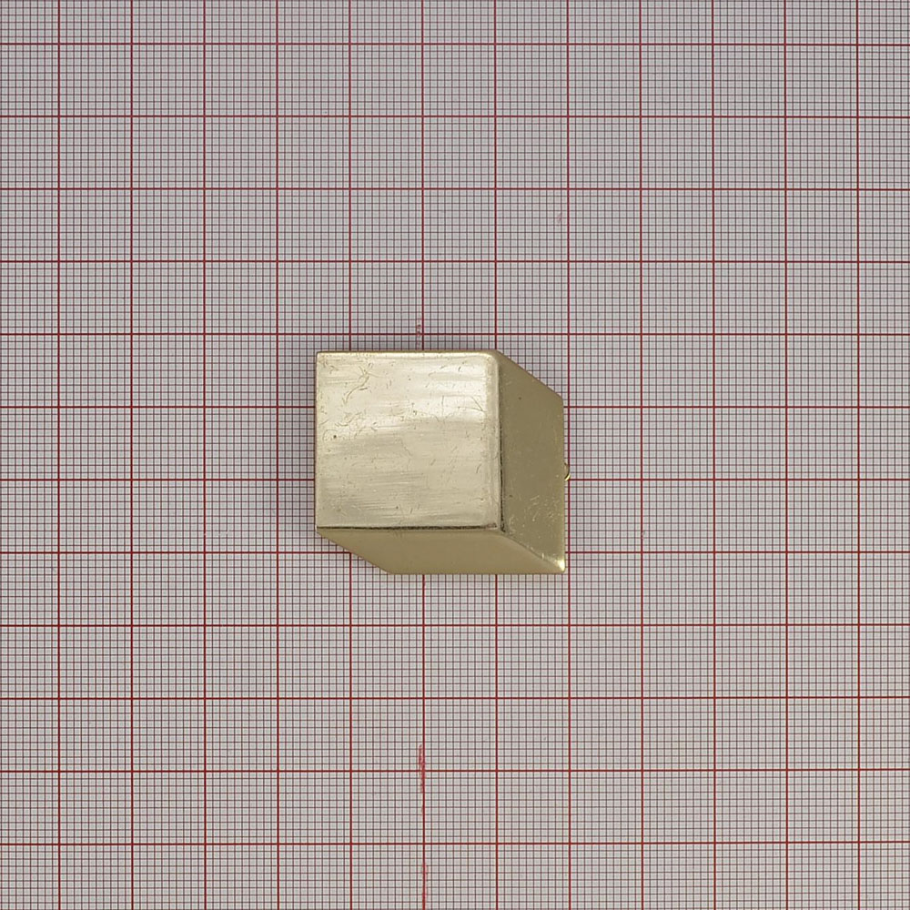 Краб металлический куб 2,5см GOLD, шт. Крабы Металл Геометрия