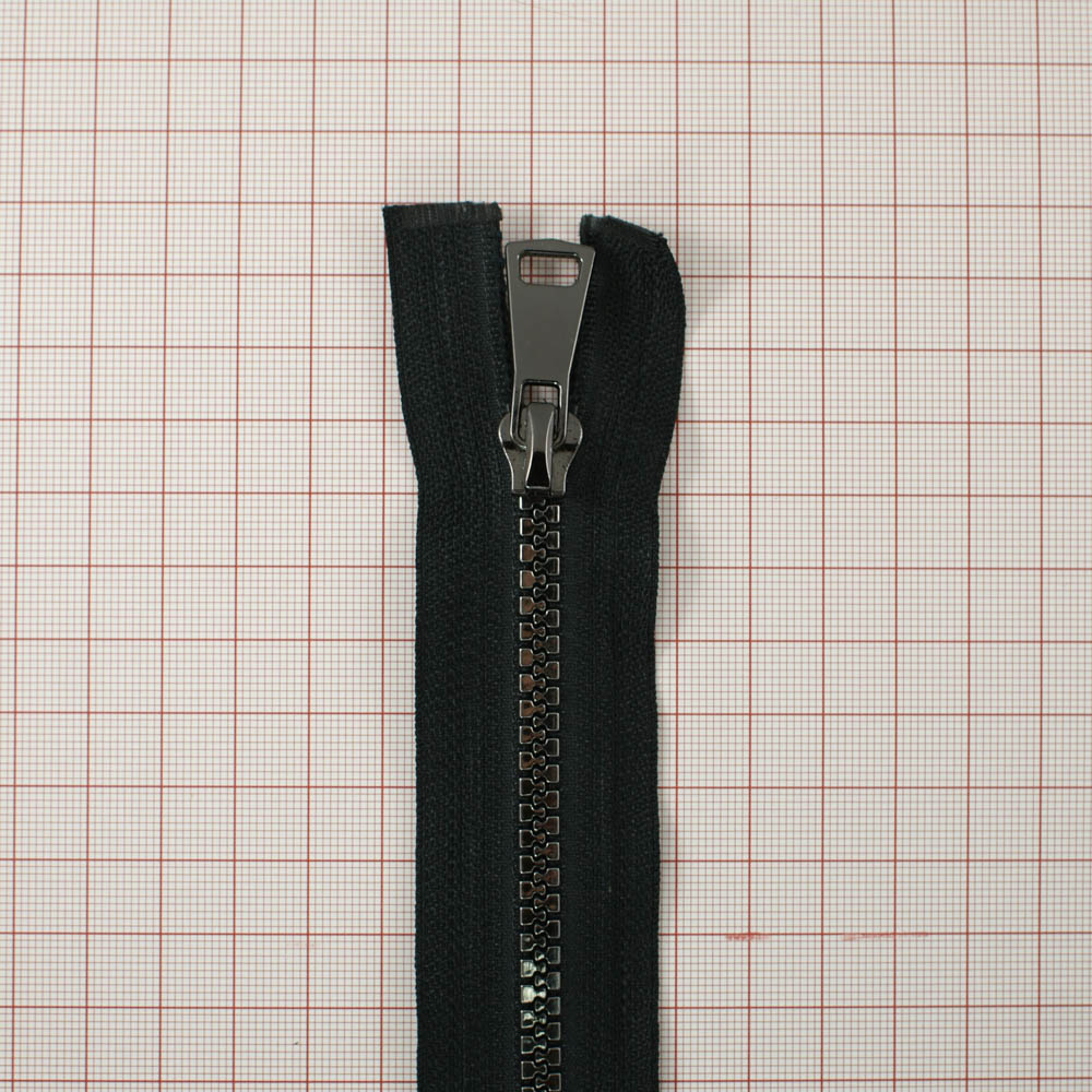 Змейка пластик №5 100см О/Е black nikel, подвеска, двусторонняя, шт. Змейка Пластик