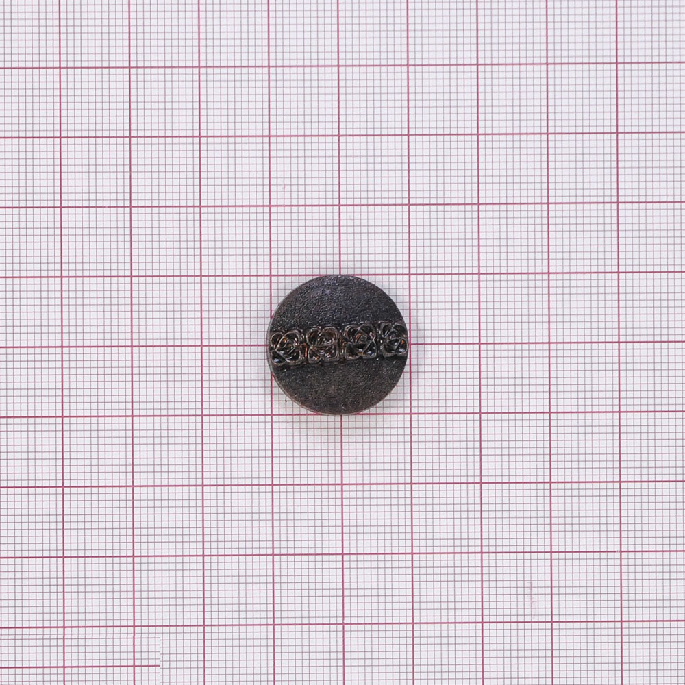 Пуговица TR-24-32 medn 20мм. Пуговица металлизированная