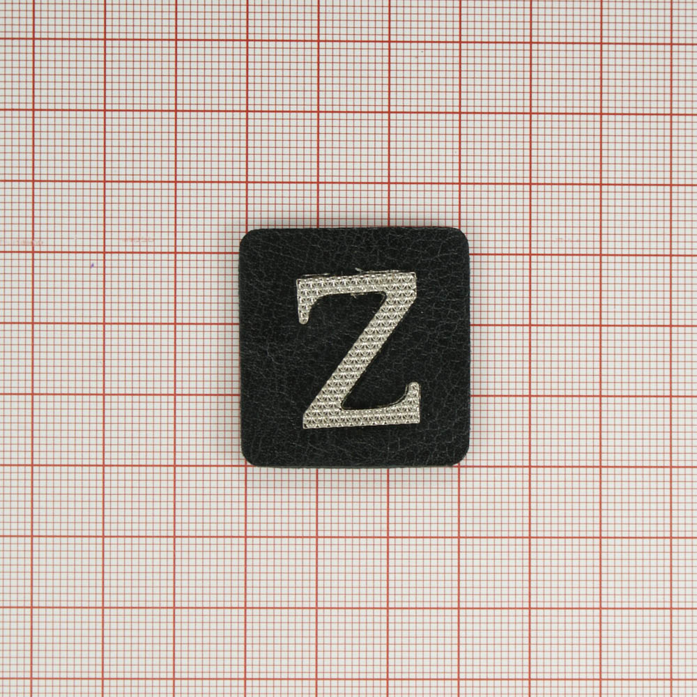 Лейба п/у и металл Z 35*32мм, черный, блек никель. Лейба Кожзам