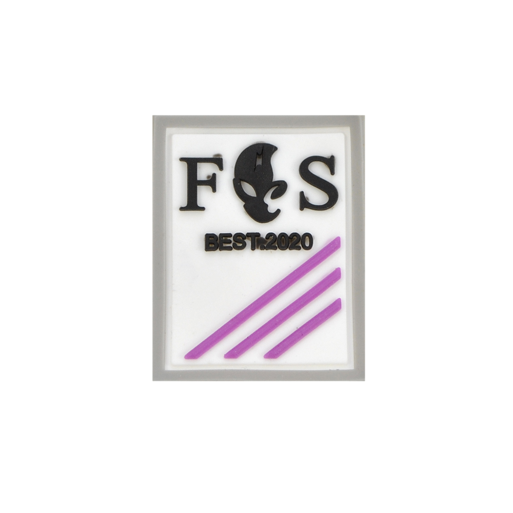 Лейба резиновая FS, 3,2*4см, белый, черный, фиолетовый,  шт. Лейба Резина