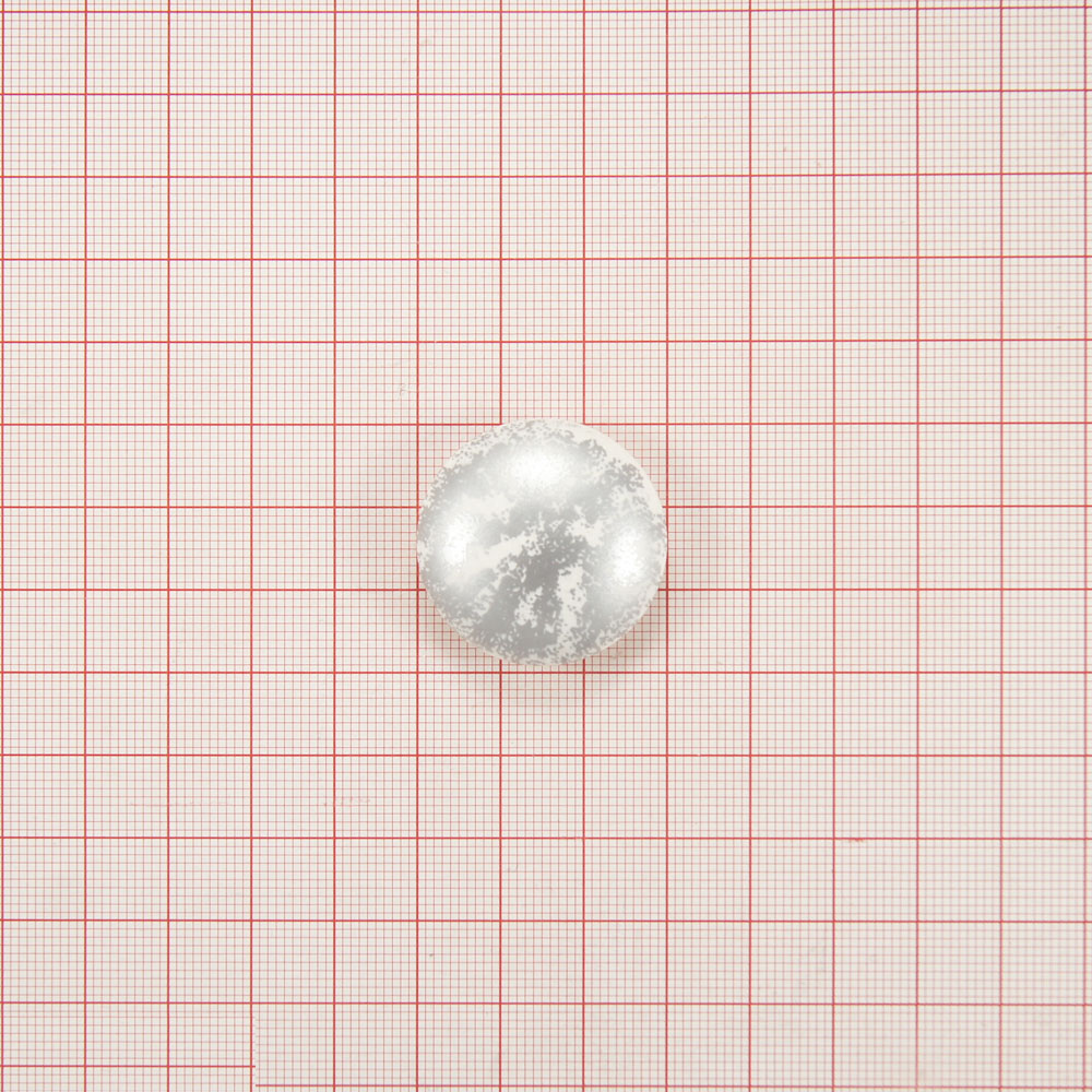 Пуговица №2988-48 белое серебро. Пуговица декоративная