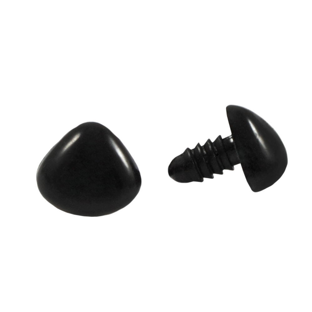 Нос на ножке №3-цв., черный треугольный плоский 16*14мм, 1тыс.шт. Носики на ножке