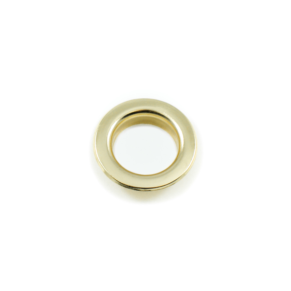 Люверс металл 21,5*35мм сталь, gold, 1т.шт.. Блочка / Люверс