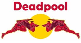 Термоаппликация Deadpool 3,4*7см, красный, желтый  шт. Термоаппликации Накатанный рисунок