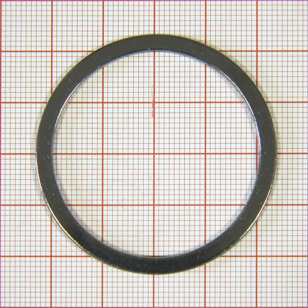 Кольцо металл 6629 BN плоское 3,8см. Перетяжка металл Кольцо