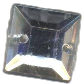 Стразы стеклянные пришивные. №12 квадрат хамелеон (12*12мм), 1тыс.шт. Стразы пришивные