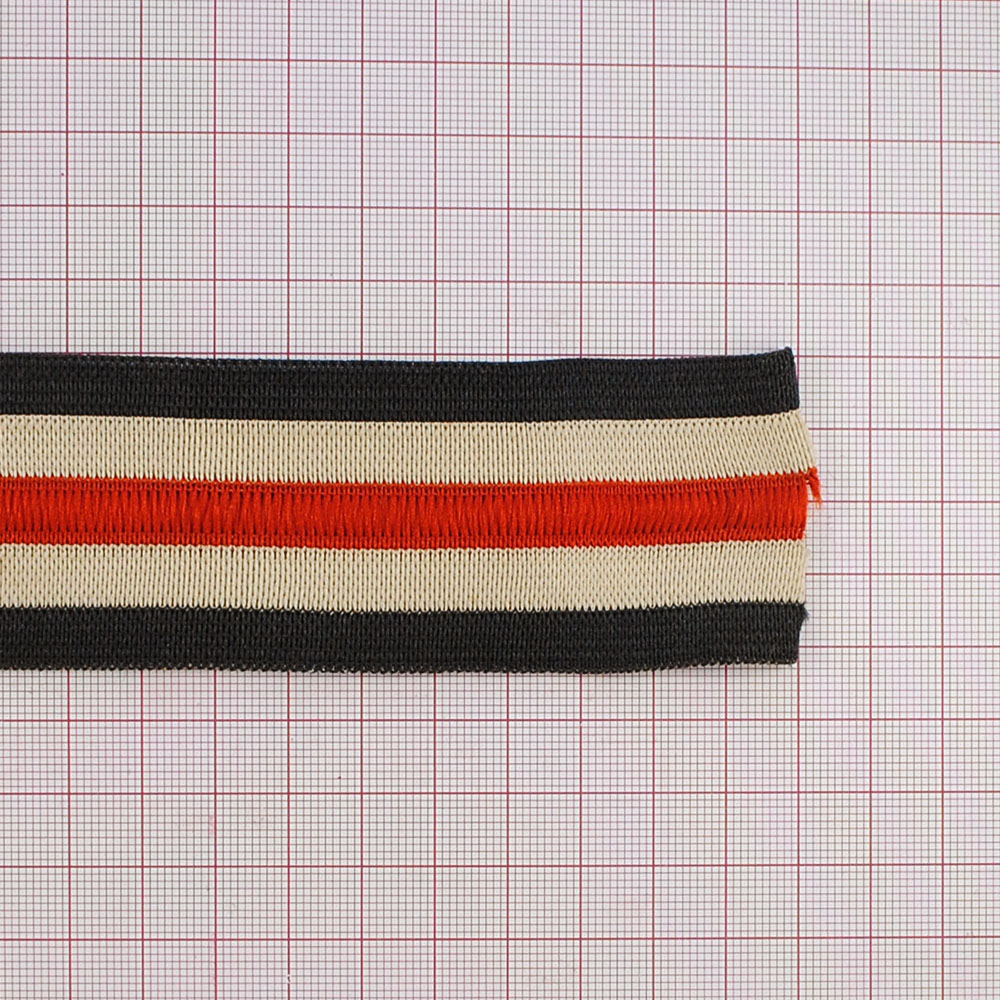 Резинка со шнуром 4,5см цветная/ 25м. Резинка