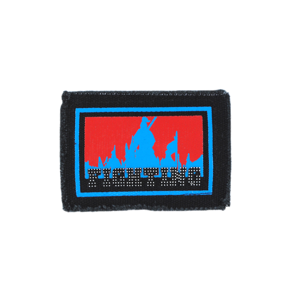 Лейба ткань, FIGHTING, 8.5*7см, черный, красный, синий, шт. Лейба Ткань