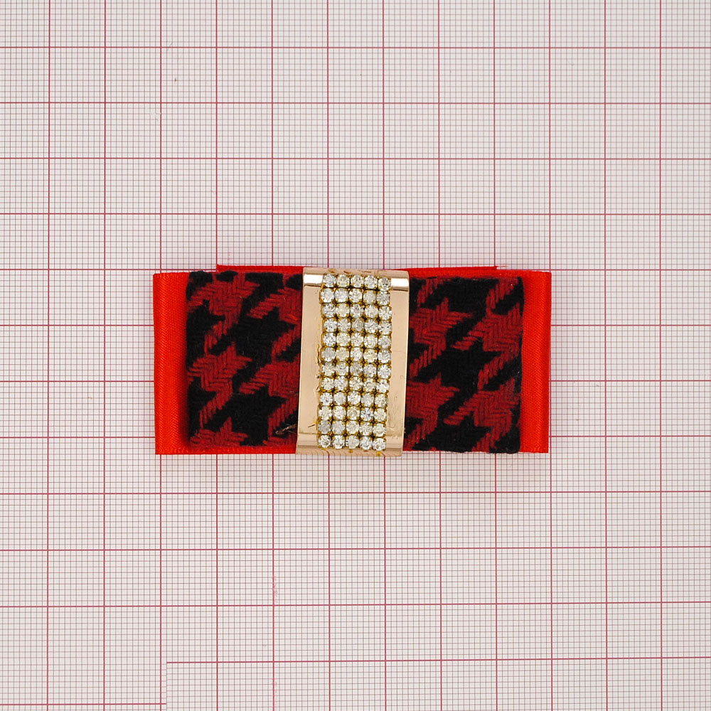 Аппликация декор красный Дорожка, укр. металл Gold. Аппликация Декор