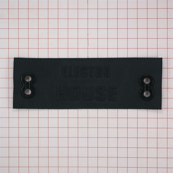 Лейба тканевая, металл HOUSE 5.2*14.8см черный, шт. Лейба Ткань