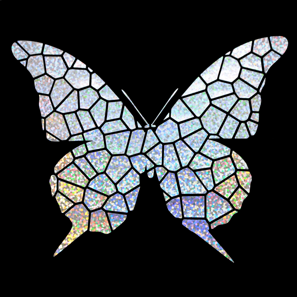 Аппликация, Бабочка, 12*9,7см, плоттер, плёнка 62338, шт. Термоаппликация плоттер/лазер