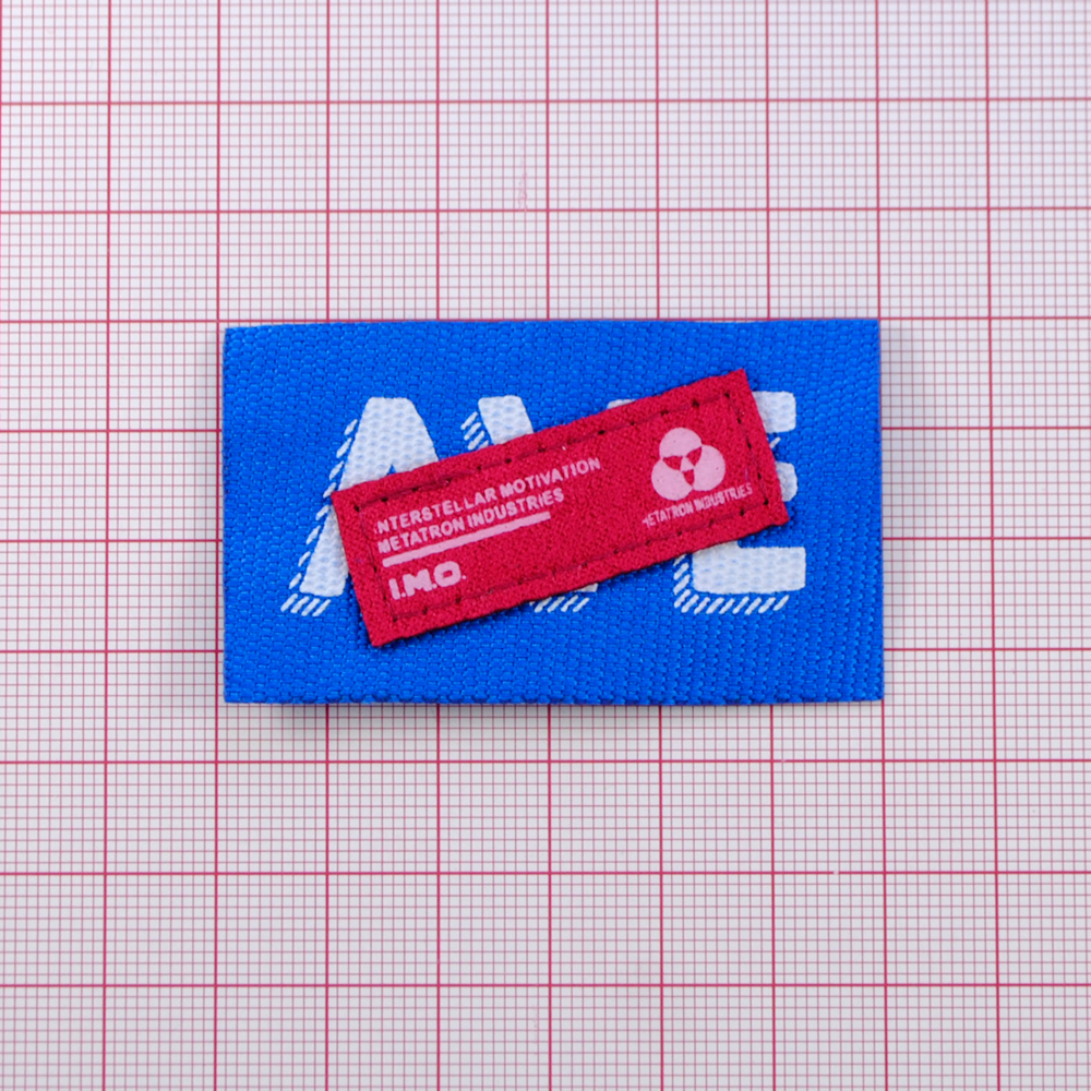 Лейба ткань AVE IMO, 5.9*3.4 см, бел., син., красн., роз., шт. Лейба Ткань