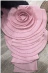 Шеврон пришивной,Большой цветок, 39см, розовый, шт. Нашивка Ткань, Войлок