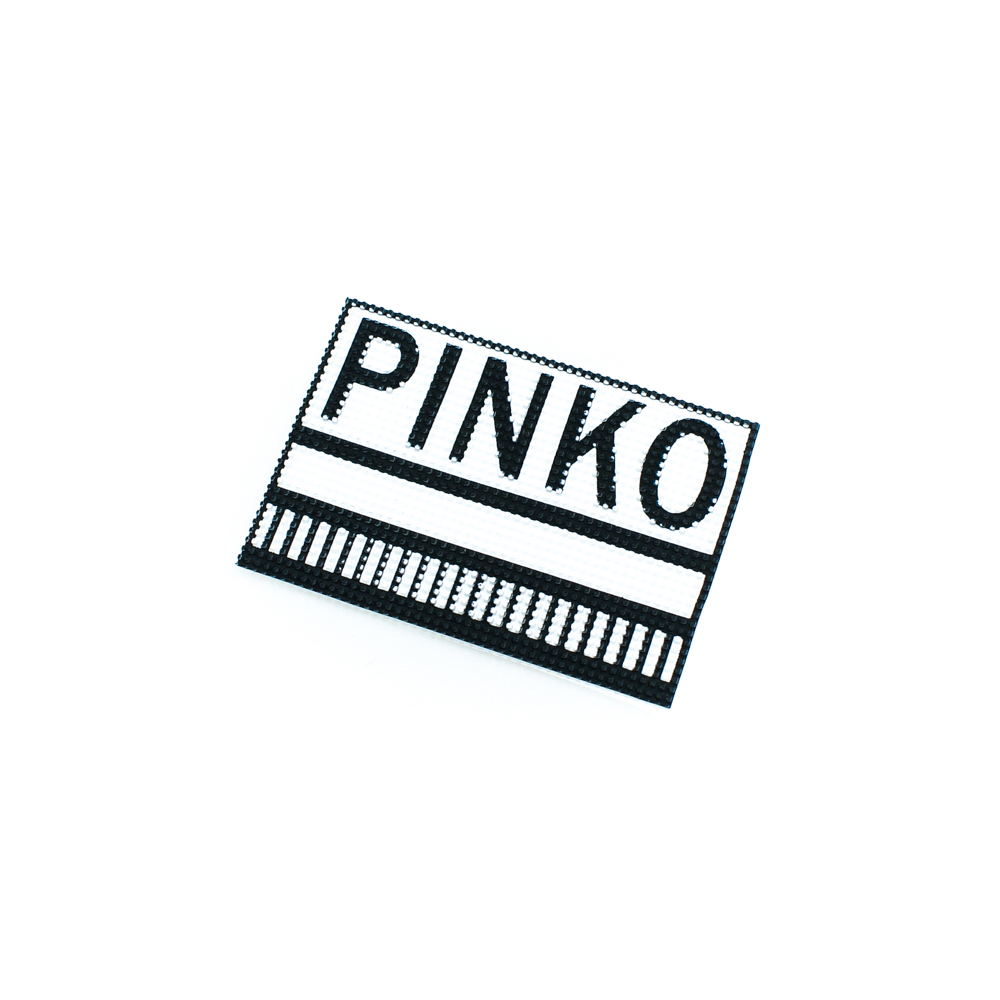 Аппликация клеевая резиновая PINKO 5,4*3,8см черный, белый, шт. Аппликации клеевые Резина, Силикон