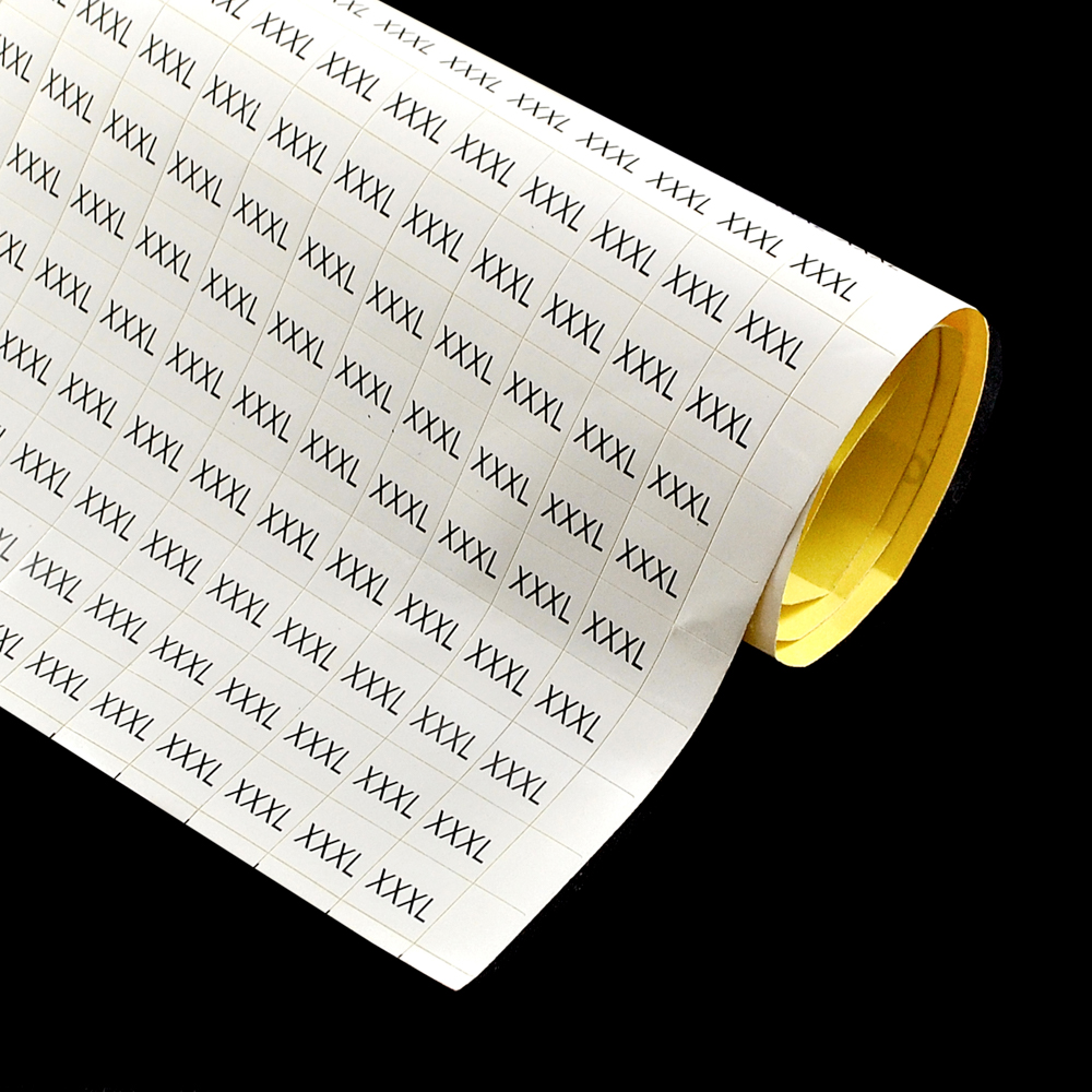 Размерник листовой самоклеящийся  XXXL белый (20*50шт) . Размерник клеевой (лист)