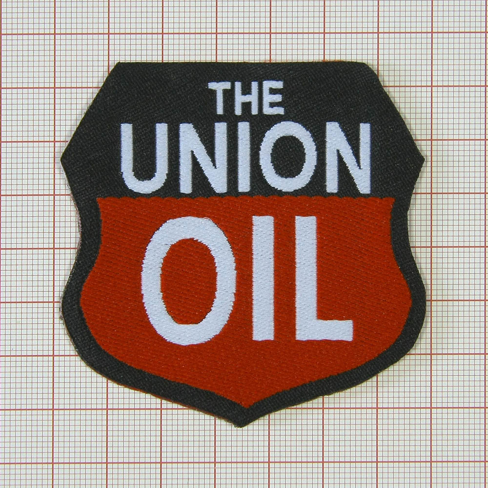 Нашивка The Union Oil, герб 6,5*7 см. Шеврон Нашивка