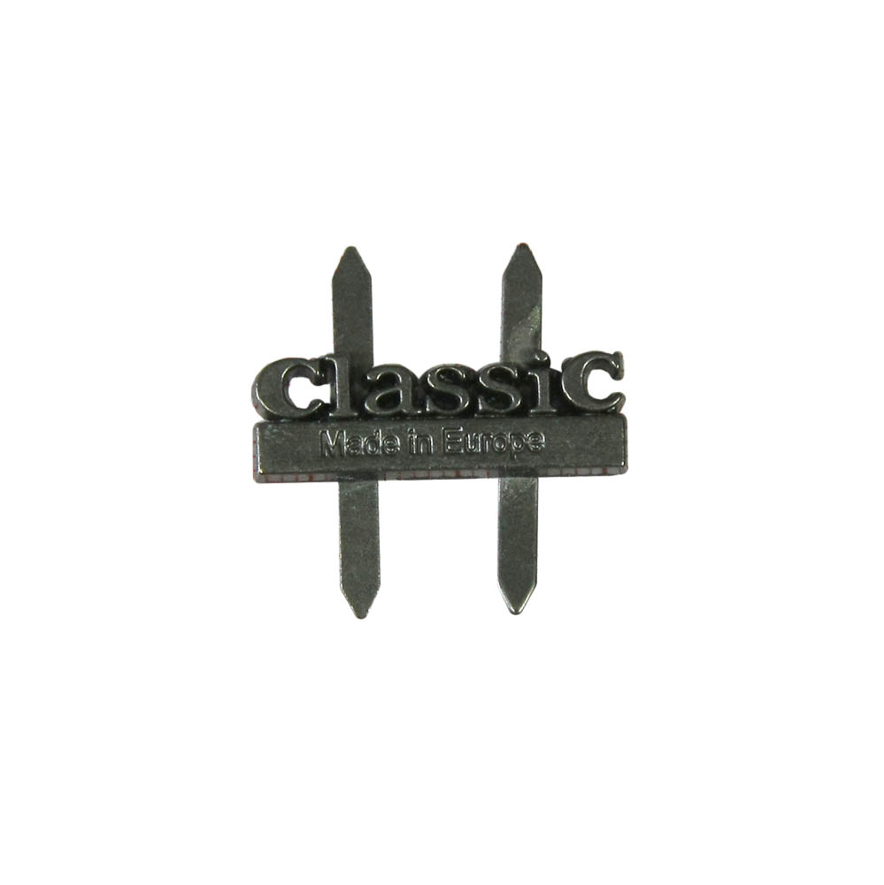 Краб металл CLASSIC, black nikel, 2,5*0,8см, шт. Крабы Металл Надписи, Буквы