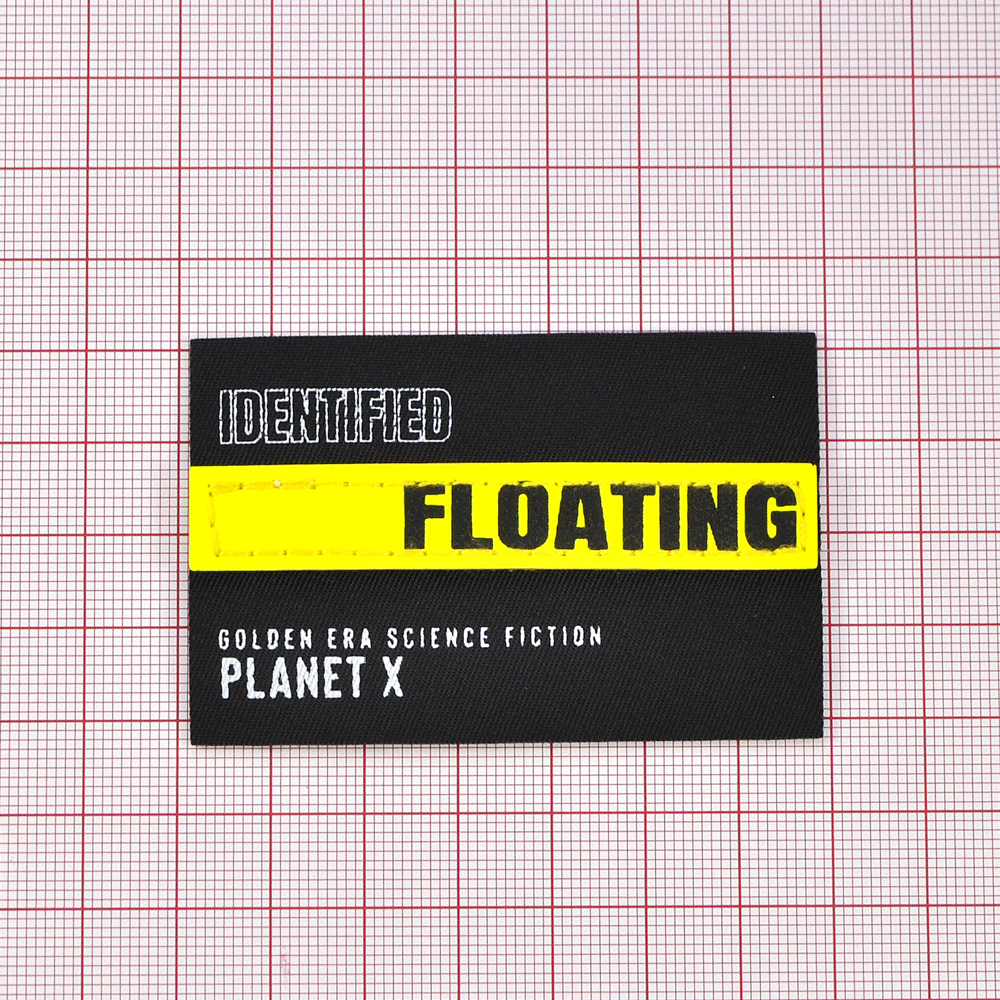 Лейба ткань Floating, 6,7*4.5см, черный, белый, желтый, шт. Лейба Ткань