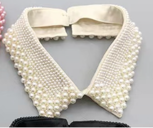 Воротник с жемчугом, белый, шт. Воротники