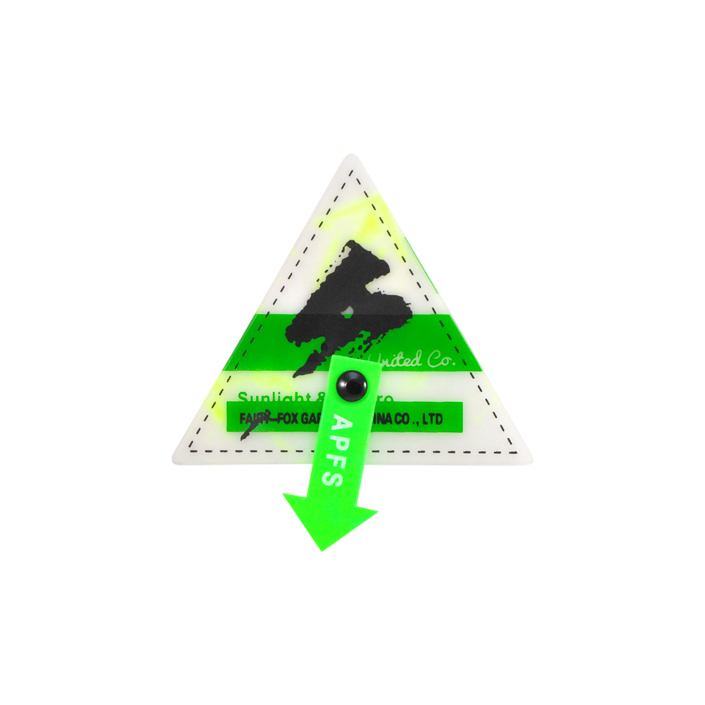 Лейба клеенка с резиновой подвеской APFS, 6*6.5см, черный, белый, зеленый, шт. Лейба Клеенка