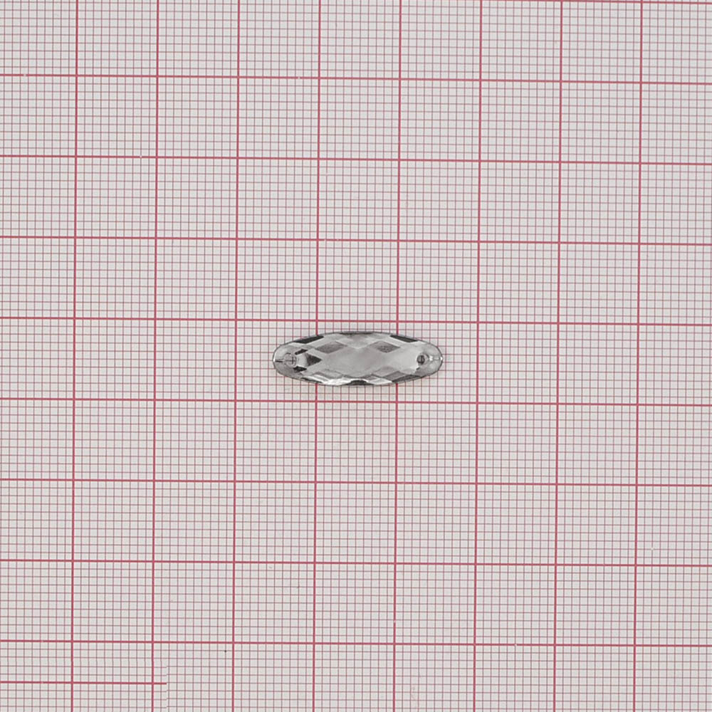 Стразы Д пришивн. овал 7*21мм серый 6, 1тыс.шт. Стразы пришивные