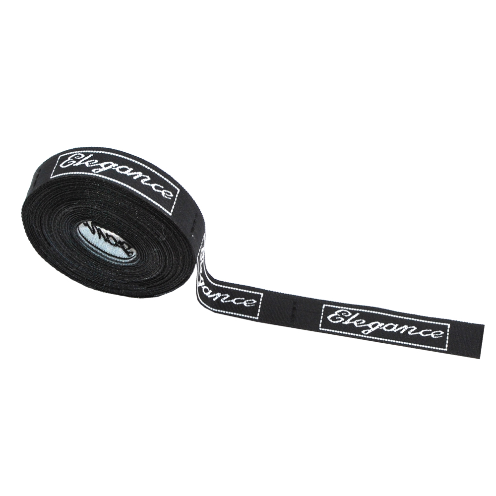 Этикетка тканевая вышитая Elegance № 5, 5,3*1,0см. Вышивка / этикетка тканевая