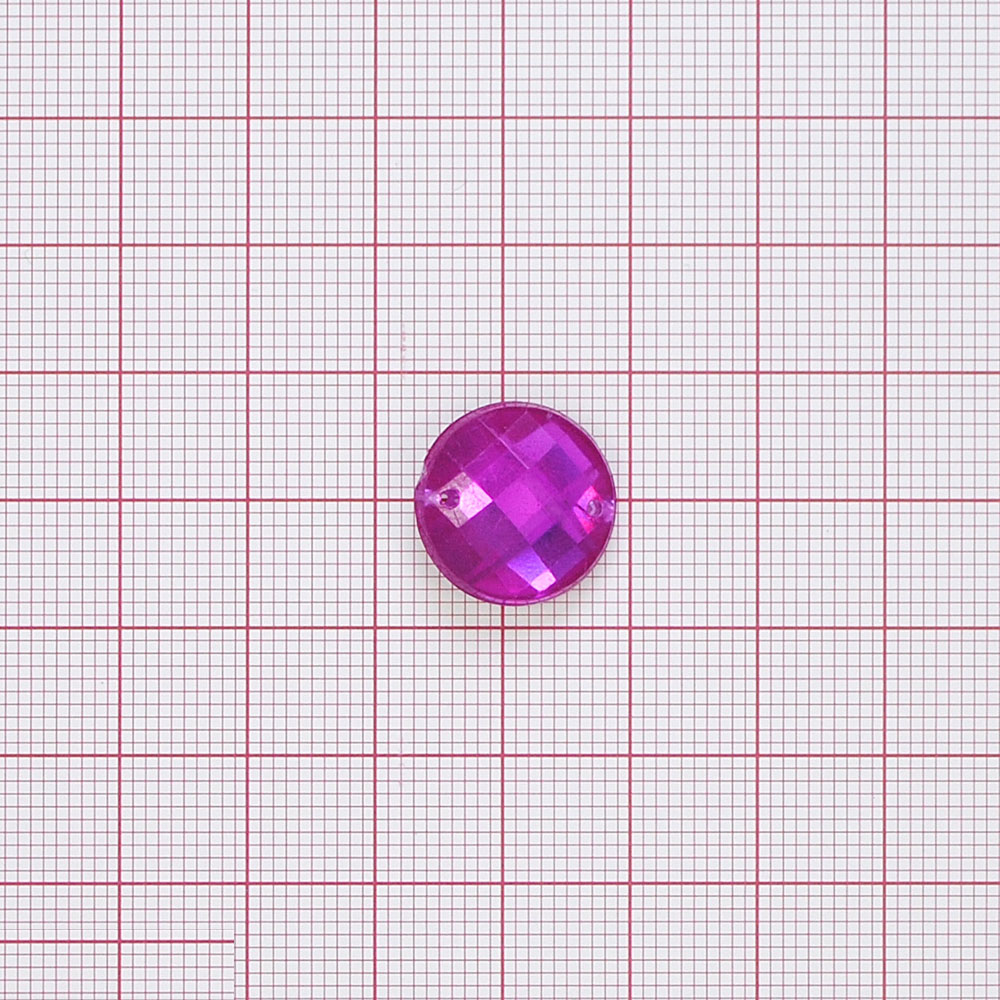 Стразы Д пришивн. круг 16мм сирень 21, 1тыс.шт. Стразы пришивные