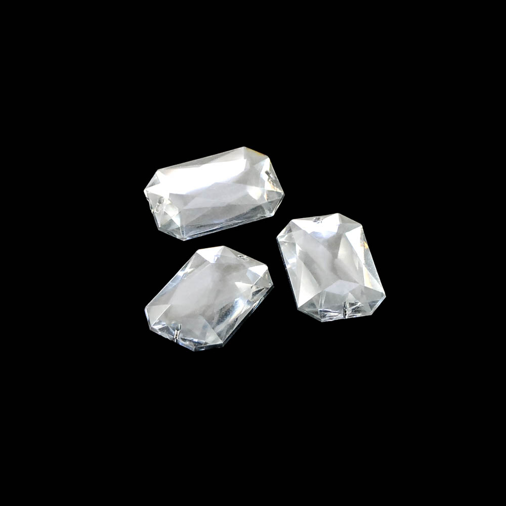 Стразы Д пришивн. многогран. 20*30мм бел.кристал 38, 1тыс.шт. Стразы пришивные