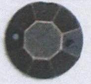 Стразы стекл. пришивные №14  круглые плоские ANTIK (14мм), 1тыс.шт. Стразы пришивные