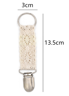 Перетяжка ткань и металл, 3*13,5см, никель, кремовый, шт. Перетяжка ткань