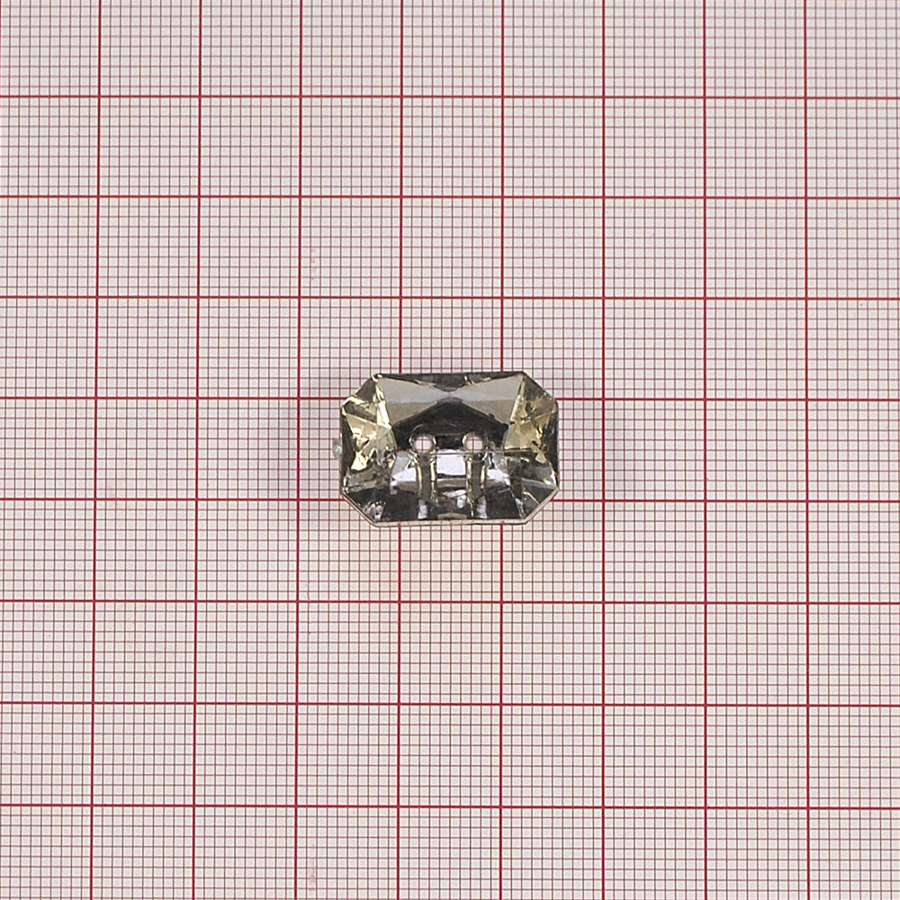 Пуговица Кристалл 2971 20мм светлый хаки, многогранная, шт. Пуговица Акрил, Кристалл