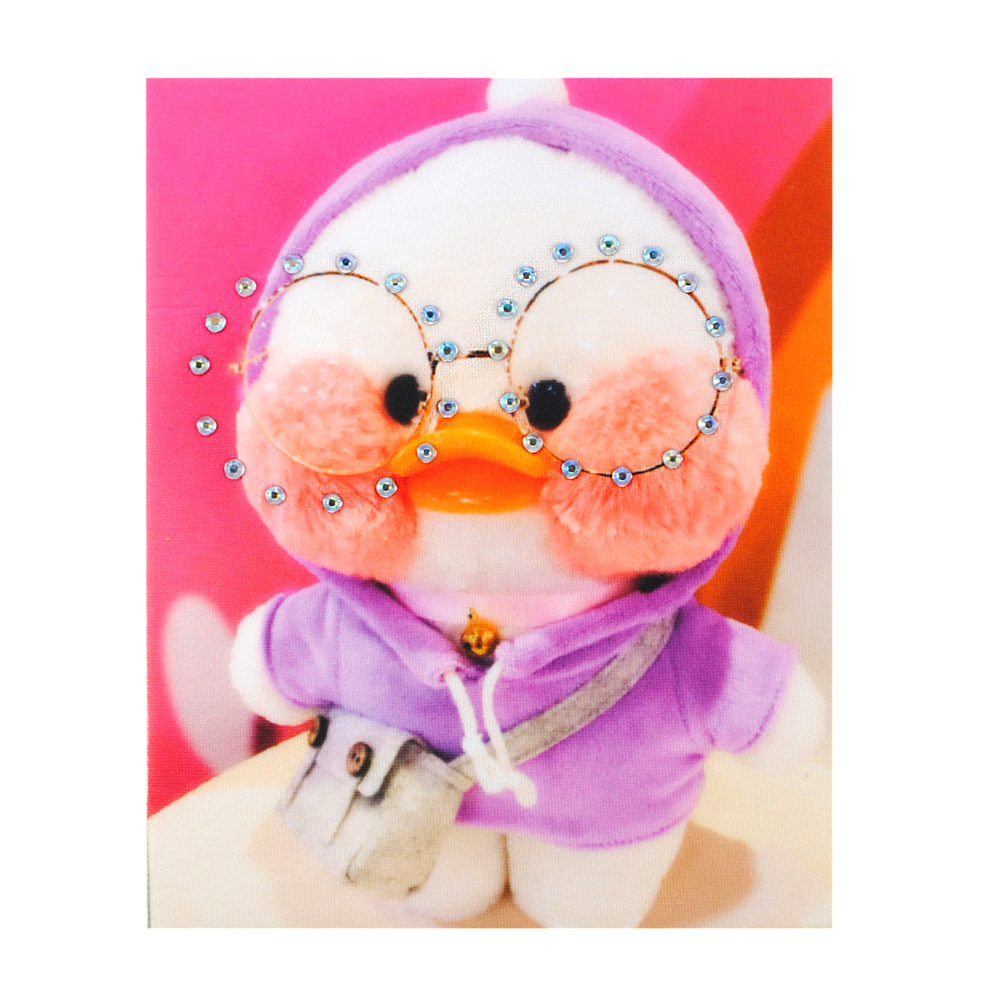 Аппликация композит, Утка в сиреневом, 15*12см, дайвинг, сублимация, лазер, SS16 32591, шт. Аппликация композит