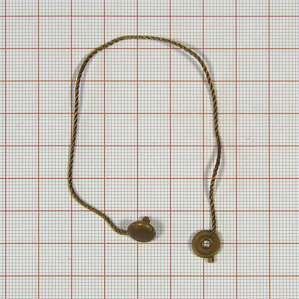 Пломба веревочн.тонкая коричневая (#875С), 1 т.шт /. Пломба